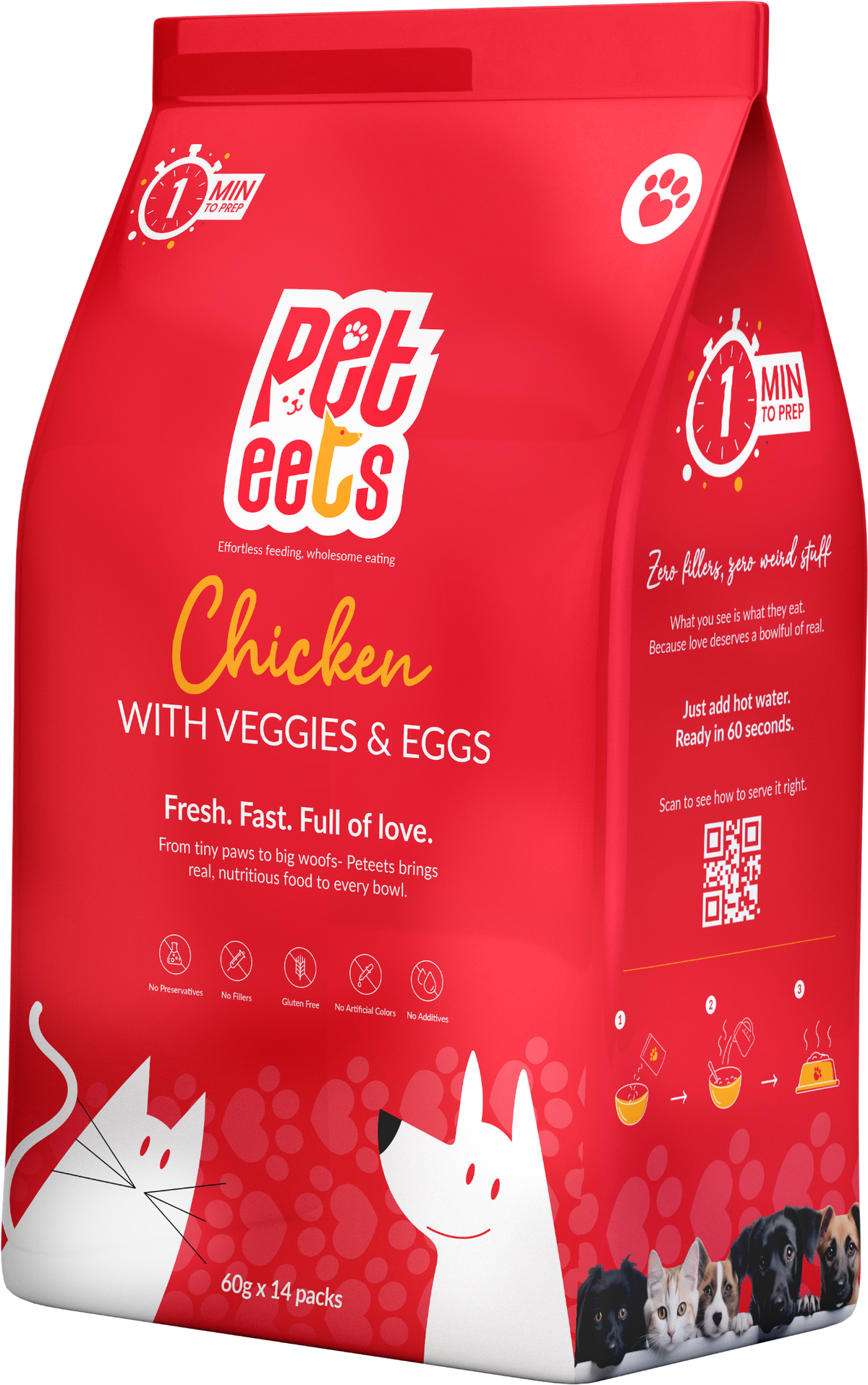 Peteets Chicken (with veggies & eggs)